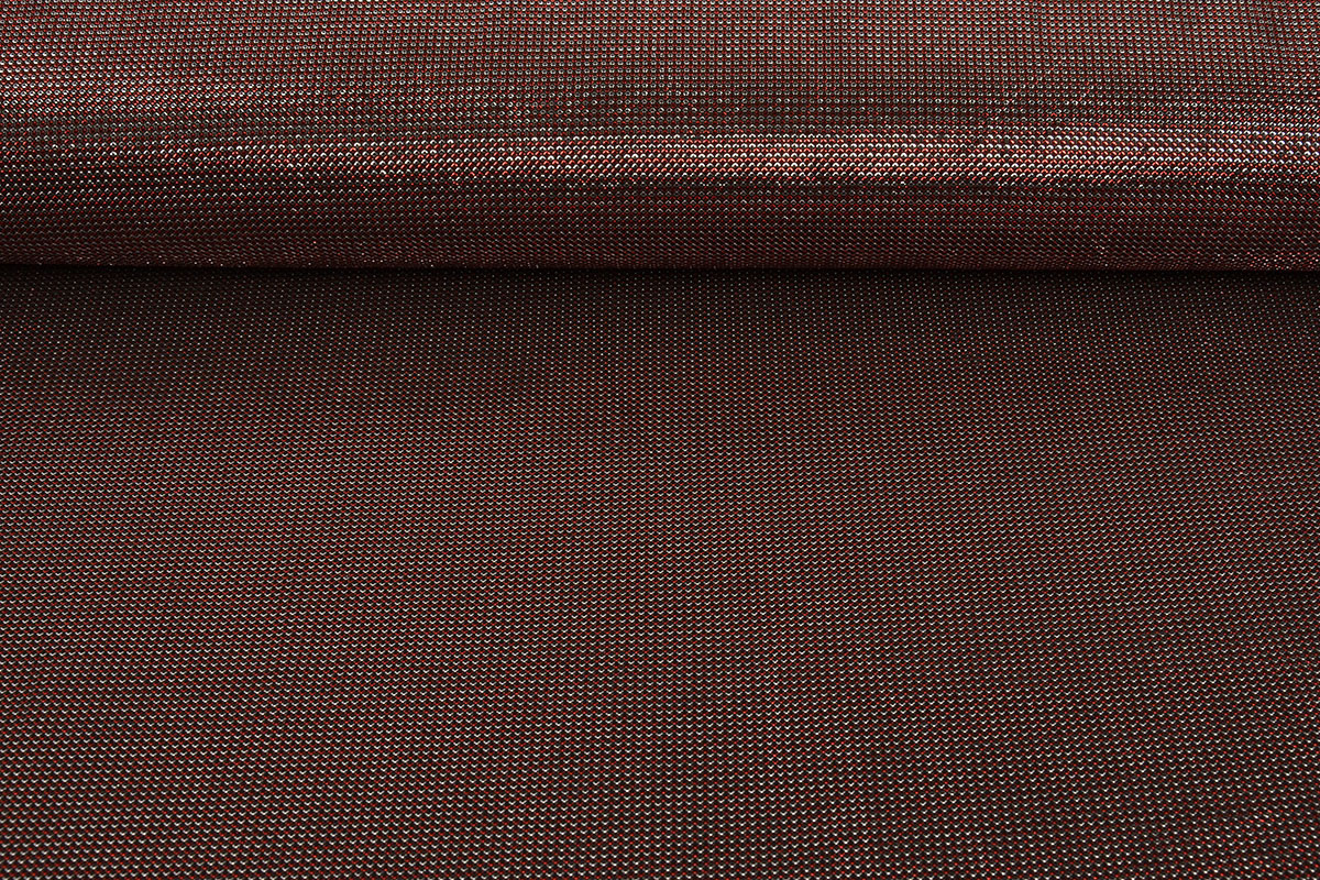 Lurex Two-Tone Rot-Silber