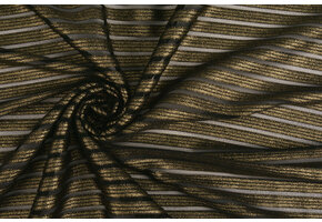 Lurex Streifen Gold-Schwarz