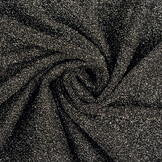 Jersey Lurex Schwarz-Silber Glitzer