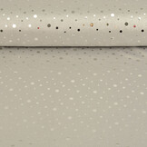 Sequins Foil on Jersey Silver