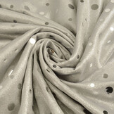 Sequins Foil on Jersey Silver