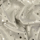 Sequins Foil on Jersey Silver
