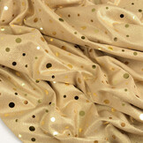 Sequins Foil on Jersey Gold