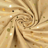 Pailletten Foil auf Jersey Gold