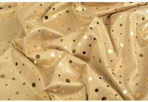 Sequins Foil on Jersey Gold