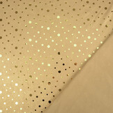 Sequins Foil on Jersey Gold