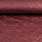 Quilted Jacketfabric Hexagon Bordeaux