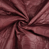 Quilted Jacketfabric Hexagon Bordeaux