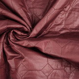 Steppfutter Jackenstoff Hexagonon Bordeaux