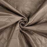 Quilted Jacketfabric Hexagon Taupe