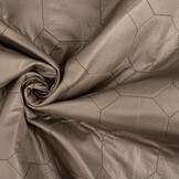 Quilted Jacketfabric Hexagon Taupe