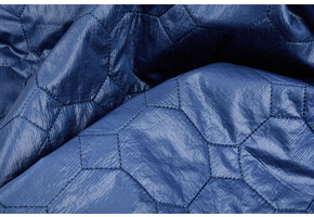 Quilted Jacketfabric Hexagon Dark Blue