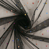 Feiner Tüll Glitzer Herzen