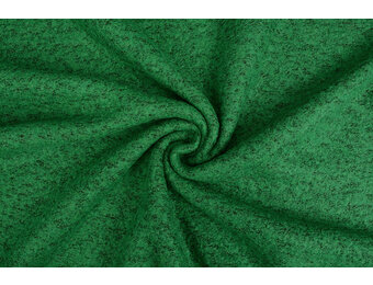 Gekochte Wolle Roef Grasgrün Melange