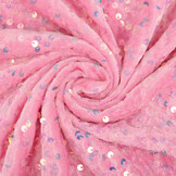 Sequins on Velvet Light Pink