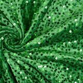Sequins on Velvet Grass Green