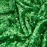 Sequins on Velvet Grass Green