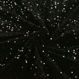 Sequins on Velvet Black - Black
