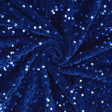 Sequins on Velvet Royal Blue