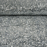 Pailletten auf Samt Silber