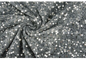 Sequins on Velvet Silver