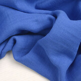 Baumwoll Musselin Stoff Blau