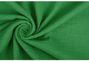 Double Gauze Fabric Grass Green