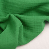 Double Gauze Fabric Grass Green