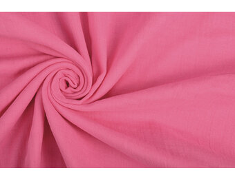 Baumwoll Musselin Stoff Rosa