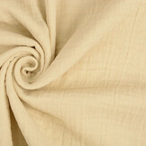 Baumwoll Musselin Stoff Hellbeige