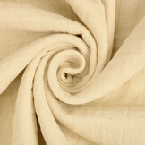 Baumwoll Musselin Stoff Hellbeige