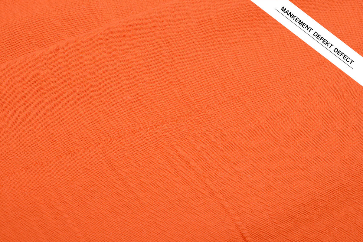 Double Gauze Fabric Orange (Defect)