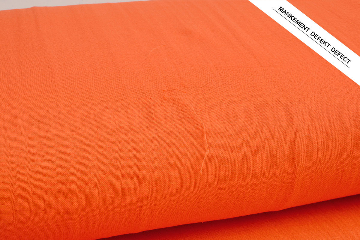 Double Gauze Fabric Orange (Defect)