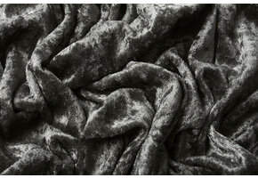 Velours de Panne Anthracite Grey