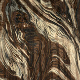 Poly Satin Lurex Soraya Brown