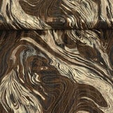 Poly Satijn Lurex Soraya Bruin