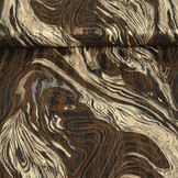 Poly Satin Lurex Soraya Brown