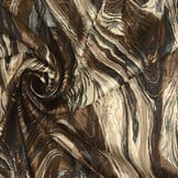 Poly Satijn Lurex Soraya Bruin