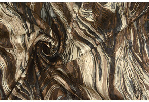 Poly Satin Lurex Soraya Brown