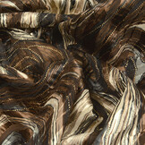 Poly Satin Lurex Soraya Brown