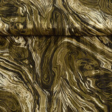 Poly Satijn Lurex Soraya Army Groen
