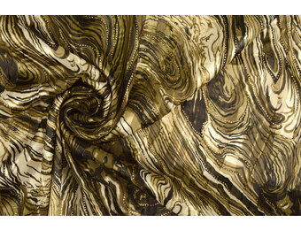 Poly Satin Lurex Soraya Armeegrün