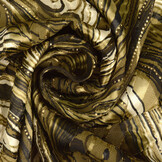 Poly Satin Lurex Soraya Army Green