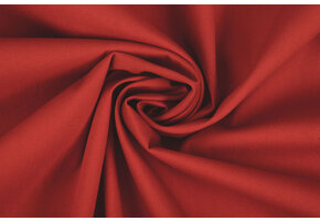 Stretch Poplin Rood