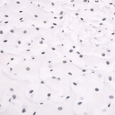 Chiffon Ruches en Stippen Wit