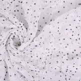 Chiffon Ruffles and Dots White