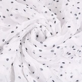 Chiffon Ruffles and Dots White