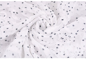Chiffon Ruffles and Dots White