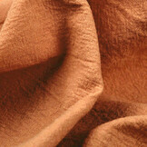 100% Gewaschene Baumwolle Orange Brique