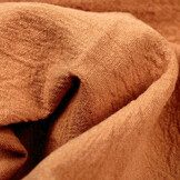 100% Washed Cotton Orange Brique